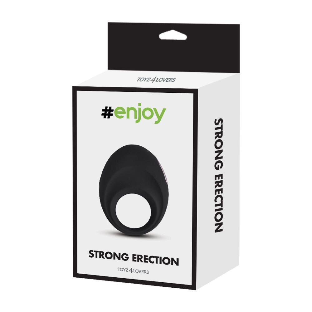 anello fallico vibrante in silicone elastico con motore ricaricabile usb e superficie soft touch per erezione duratura di coppia Strong Erection Glide inquadratura ambientata nella stanza