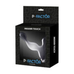 stimolatore prostatico vibrante in silicone flessibile nero Vibe Prostate Pod focus estrazione della capsula motorizzata a proiettile