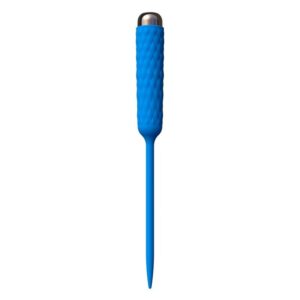 vibratore uretrale in silicone medicale nero ad asse flessibile ultrasottile con punta arrotondata e tasto integrato per sounding maschile The Explorer Sensory calzata classica