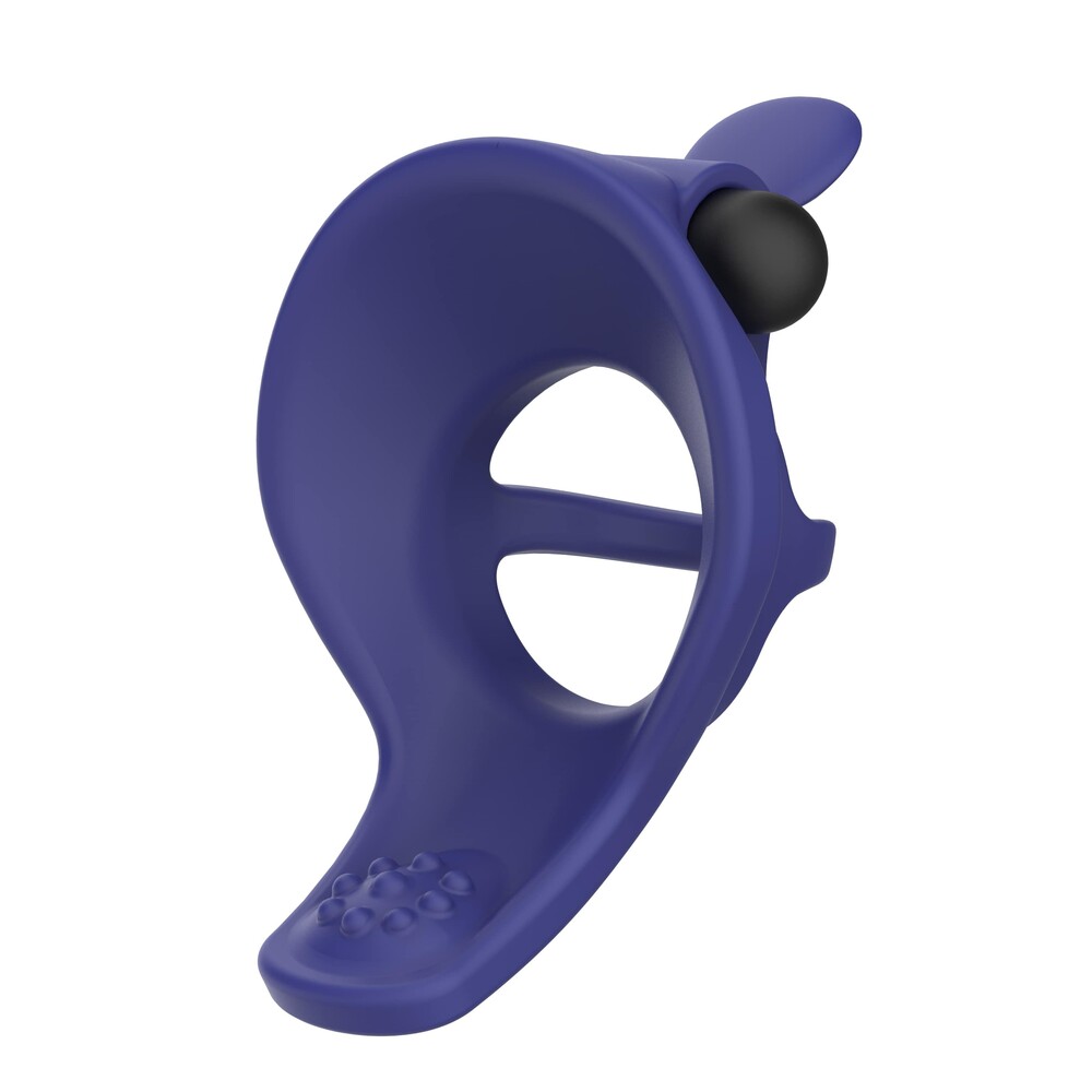 anello fallico vibrante in silicone per coppia con estensione flessibile per la stimolazione del clitoride e dieci funzioni ricaricabile usb Gladiator Kinetic Aura calzata classica