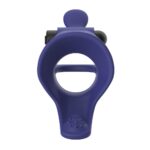 anello fallico vibrante in silicone per coppia con estensione flessibile per la stimolazione del clitoride e dieci funzioni ricaricabile usb Gladiator Kinetic Aura focus pinna clitoridea