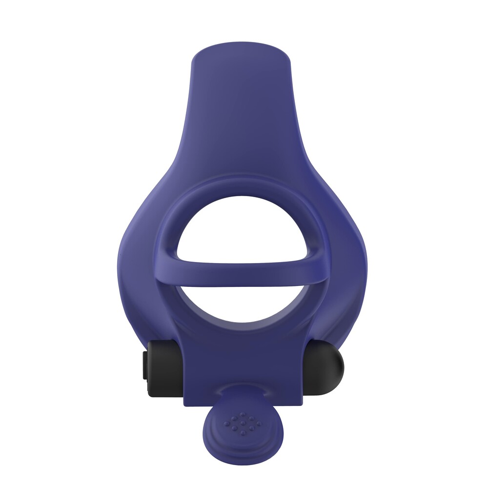 anello fallico vibrante in silicone per coppia con estensione flessibile per la stimolazione del clitoride e dieci funzioni ricaricabile usb Gladiator Kinetic Aura macro porosità strutturale zero