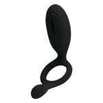 anello fallico vibrante in silicone elastico fucsia con micro rilievi stimolanti e bullet motorizzato removibile a bottone Ethel Kinetic Vista dettaglio diametro interno ventiquattro millimetri