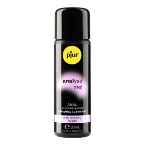gel lubrificante anale a base siliconica di lunga durata con effetto rilassante idratante e olio di jojoba flacone da trenta millilitri Analyse Me Shield calzata classica