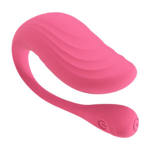 ovetto vibrante indossabile per uso hands free in silicone medicale rosa confetto con coste ondulatorie a rilievo e ricarica usb Pink Comfort Glide calzata classica