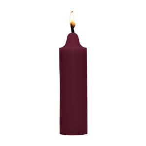 candele a bassa temperatura bordeaux per wax play e bondage sensoriale a colonna massiccia Ouch Burgundy Melt calzata classica